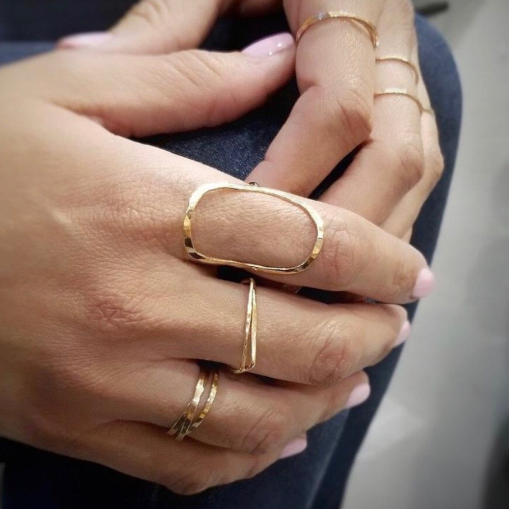 Oval Open Ring - image 2